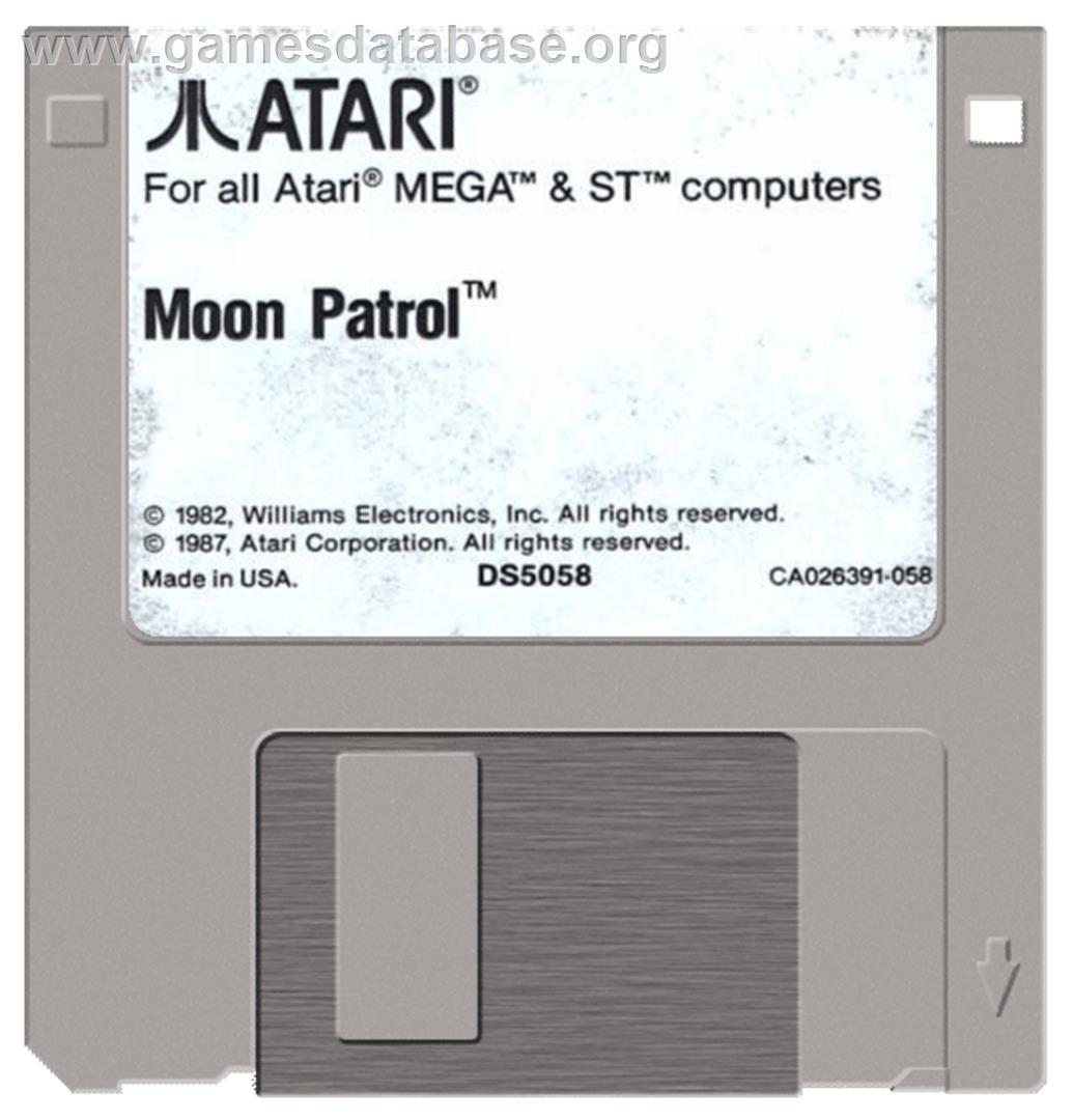 Moon Patrol - Atari ST - Artwork - Disc