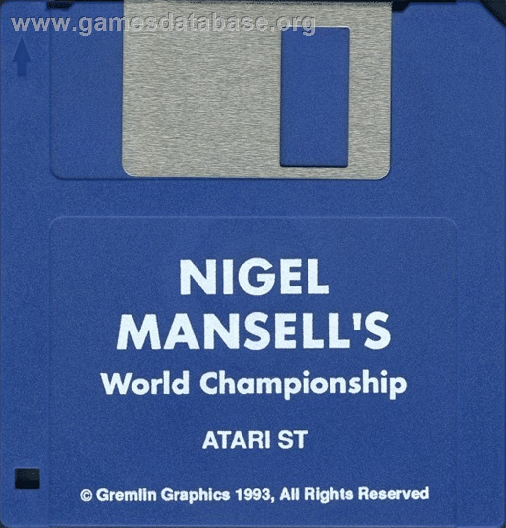 Nigel Mansell's World Championship - Atari ST - Artwork - Disc