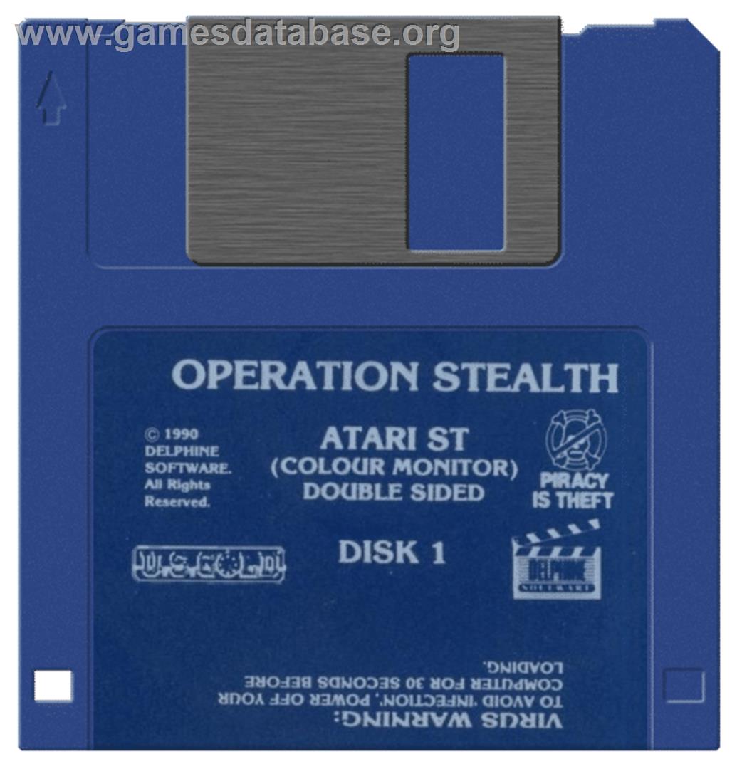 Operation Stealth - Atari ST - Artwork - Disc