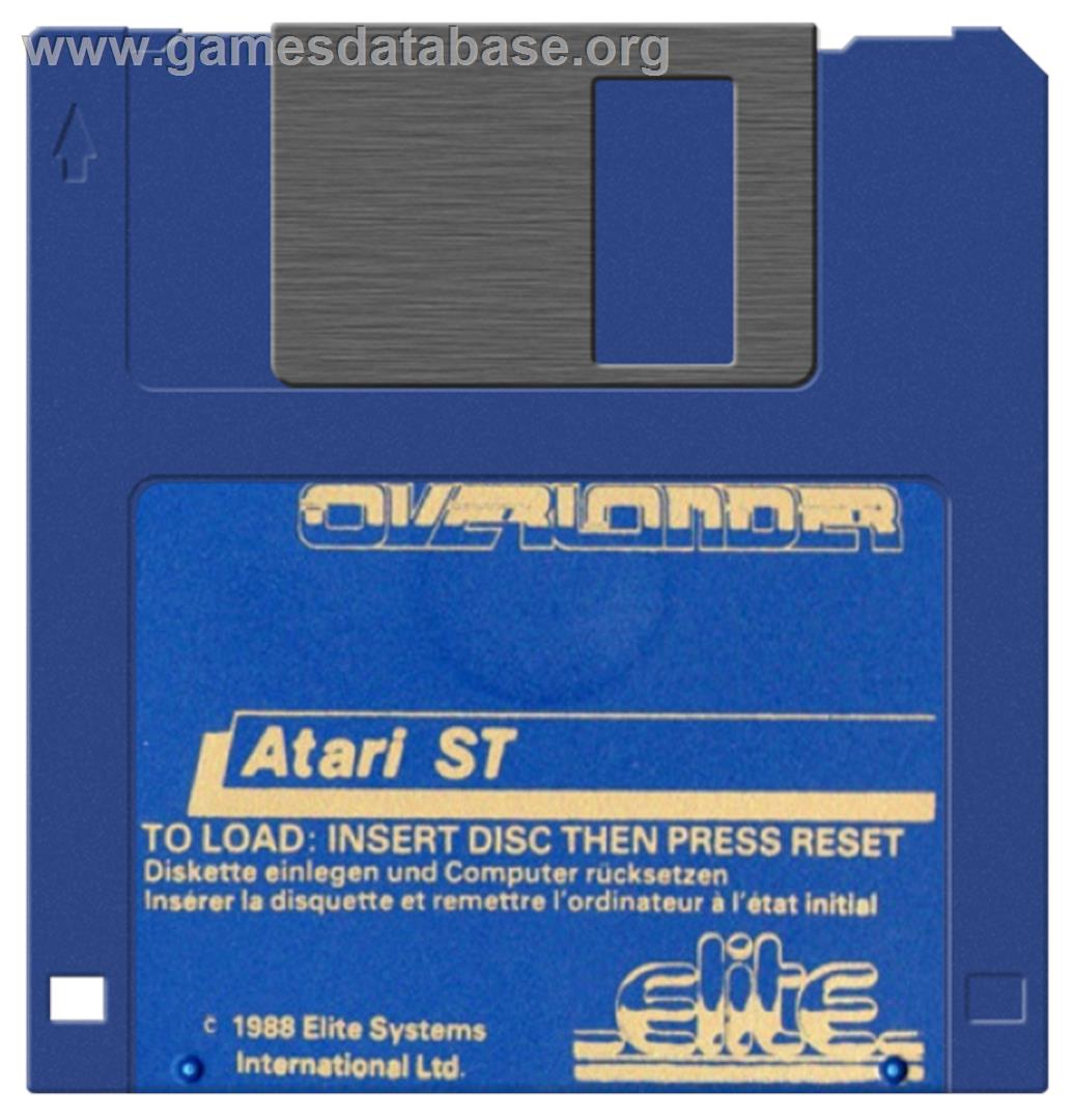 Overlander - Atari ST - Artwork - Disc