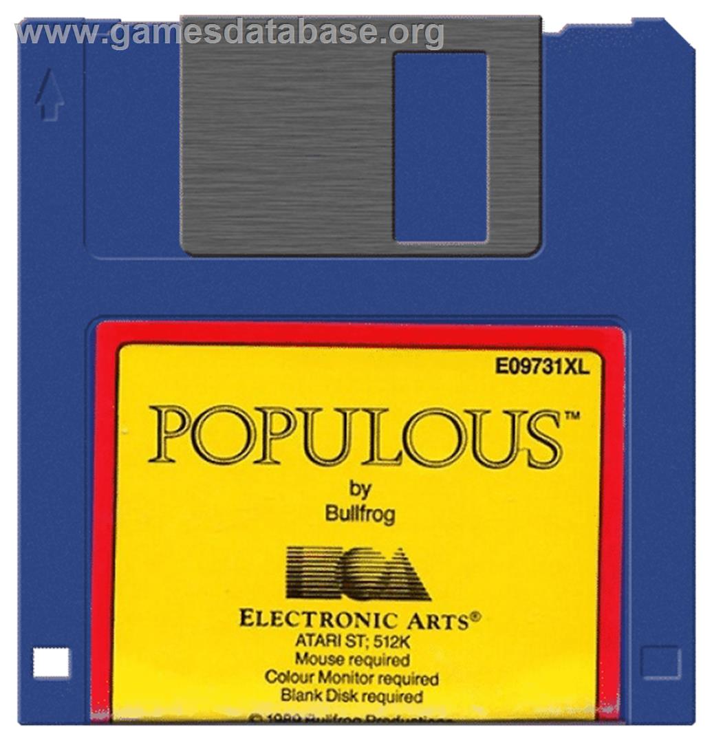 Populous - Atari ST - Artwork - Disc