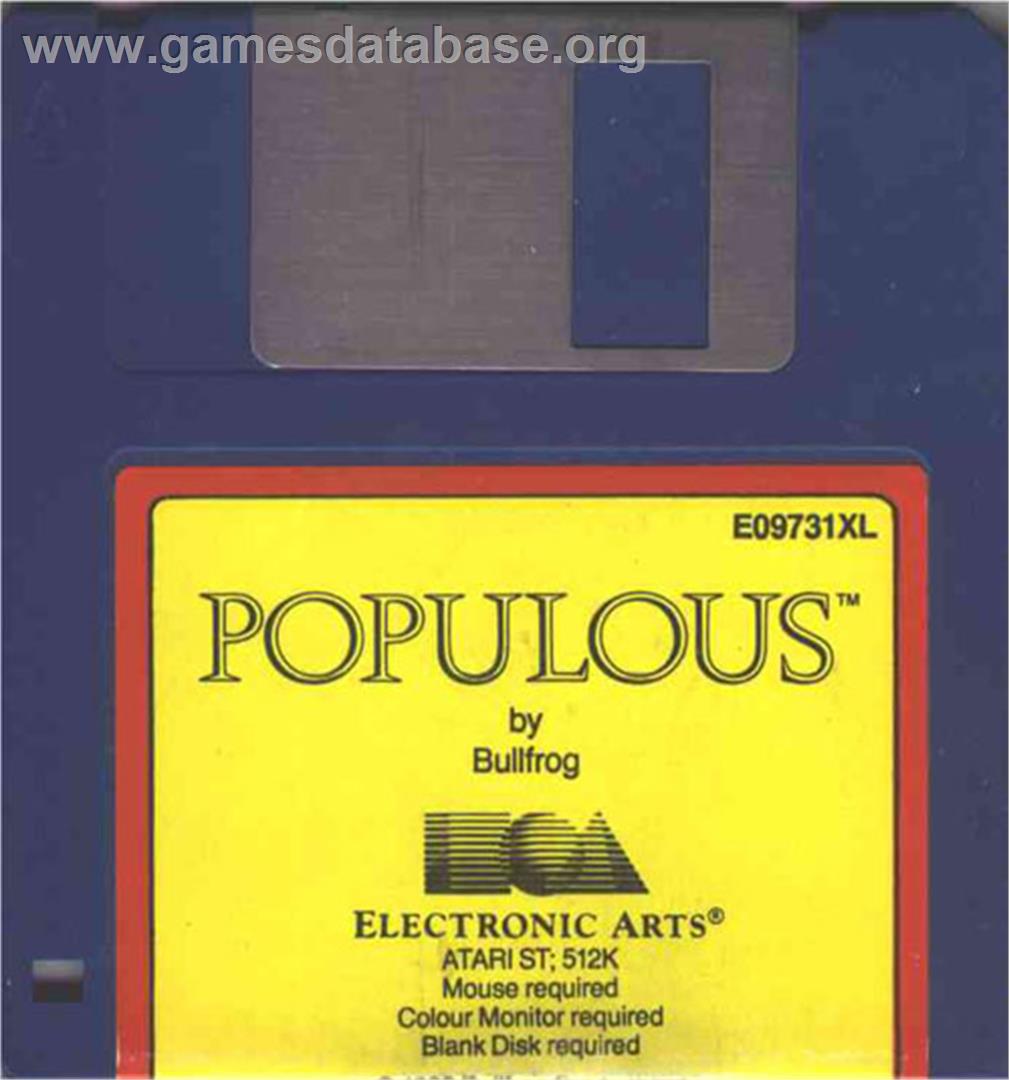 Populous II: Trials of the Olympian Gods - Atari ST - Artwork - Disc