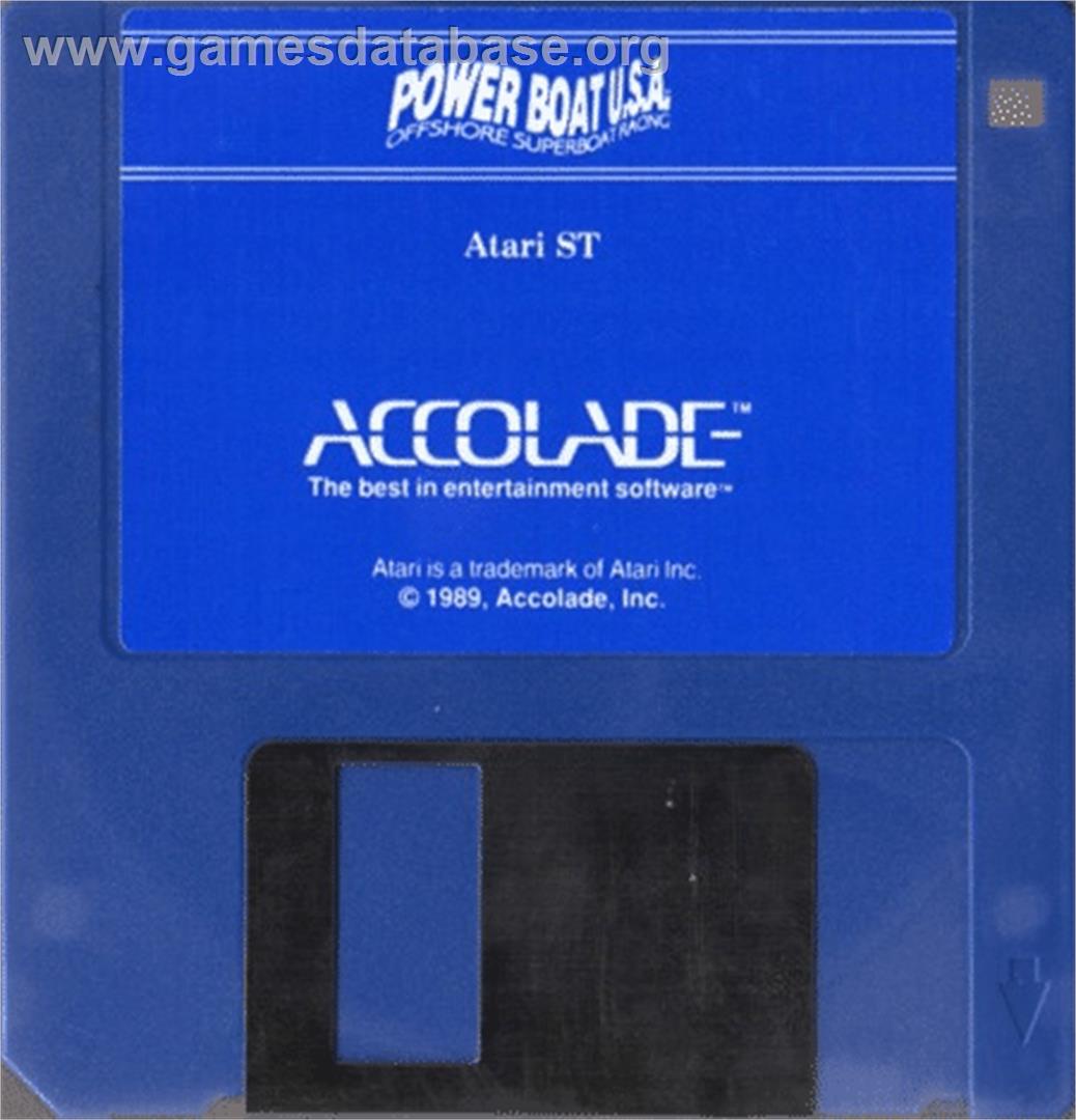 Powerboat USA - Offshore Superboat Racing - Atari ST - Artwork - Disc