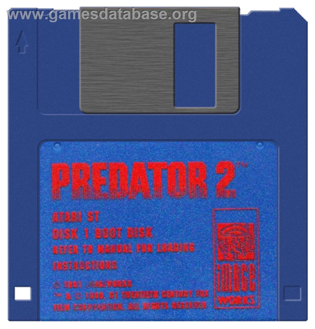 Predator 2 - Atari ST - Artwork - Disc