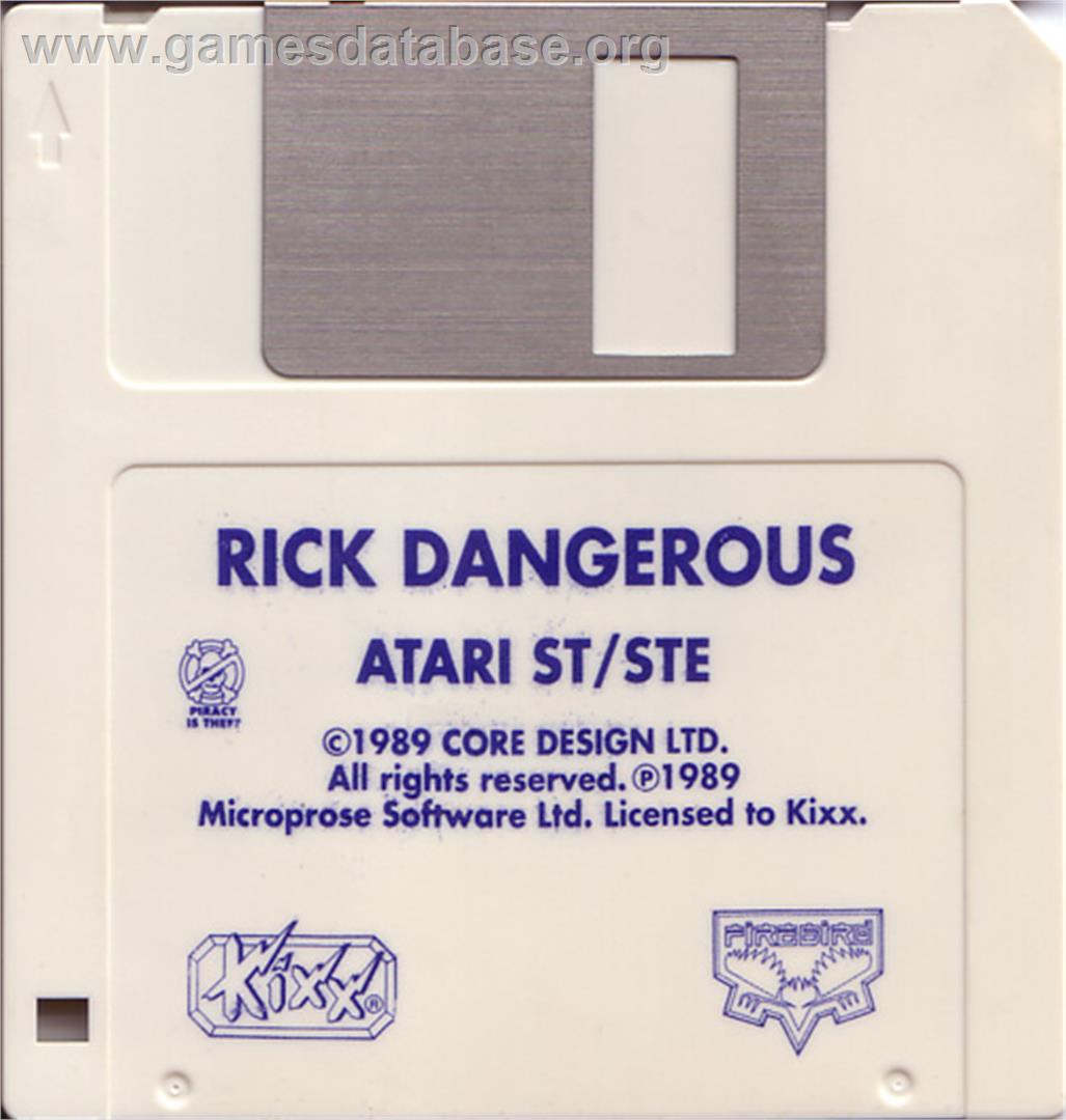 Rick Dangerous - Atari ST - Artwork - Disc