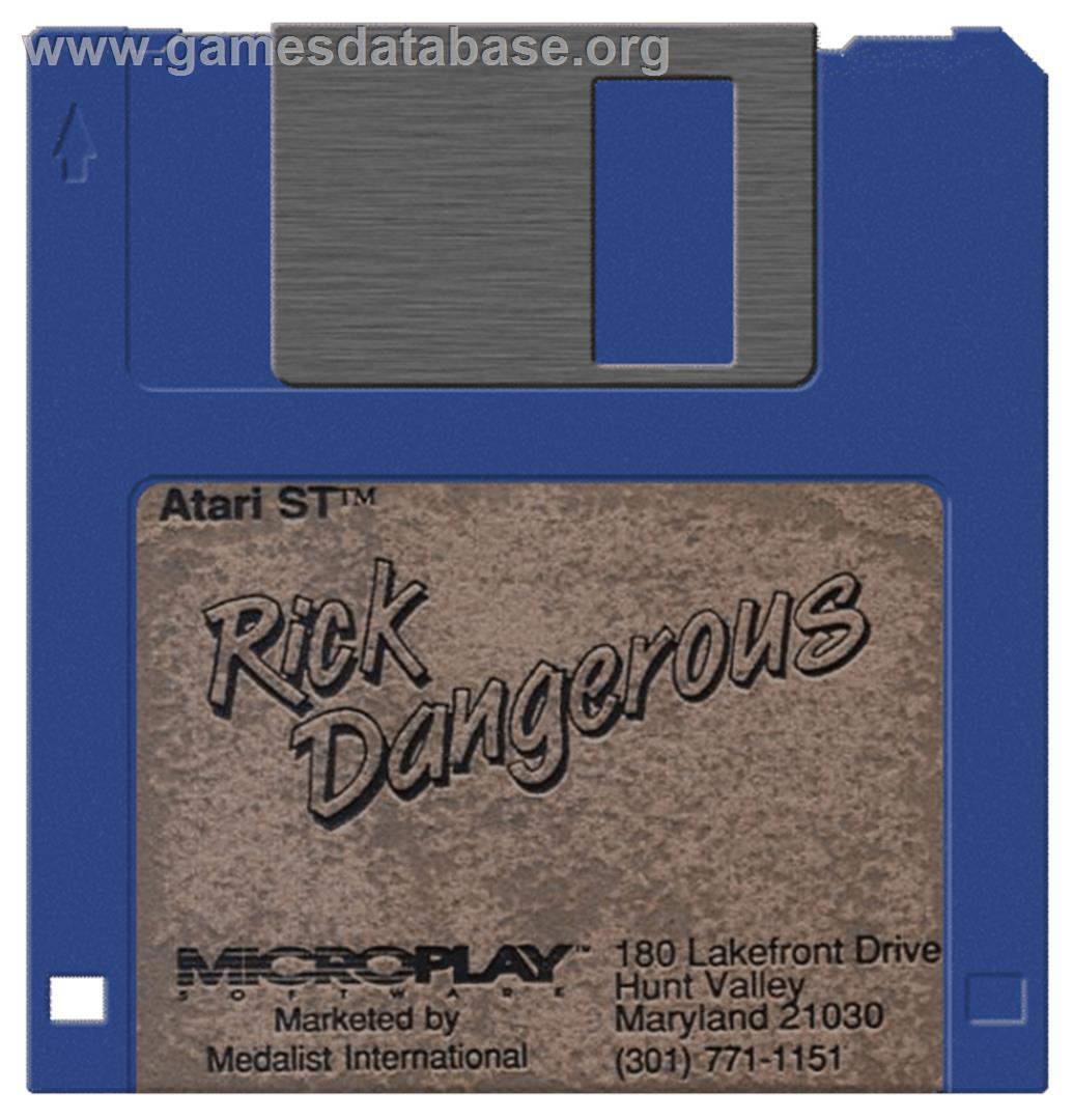 Rick Dangerous - Atari ST - Artwork - Disc