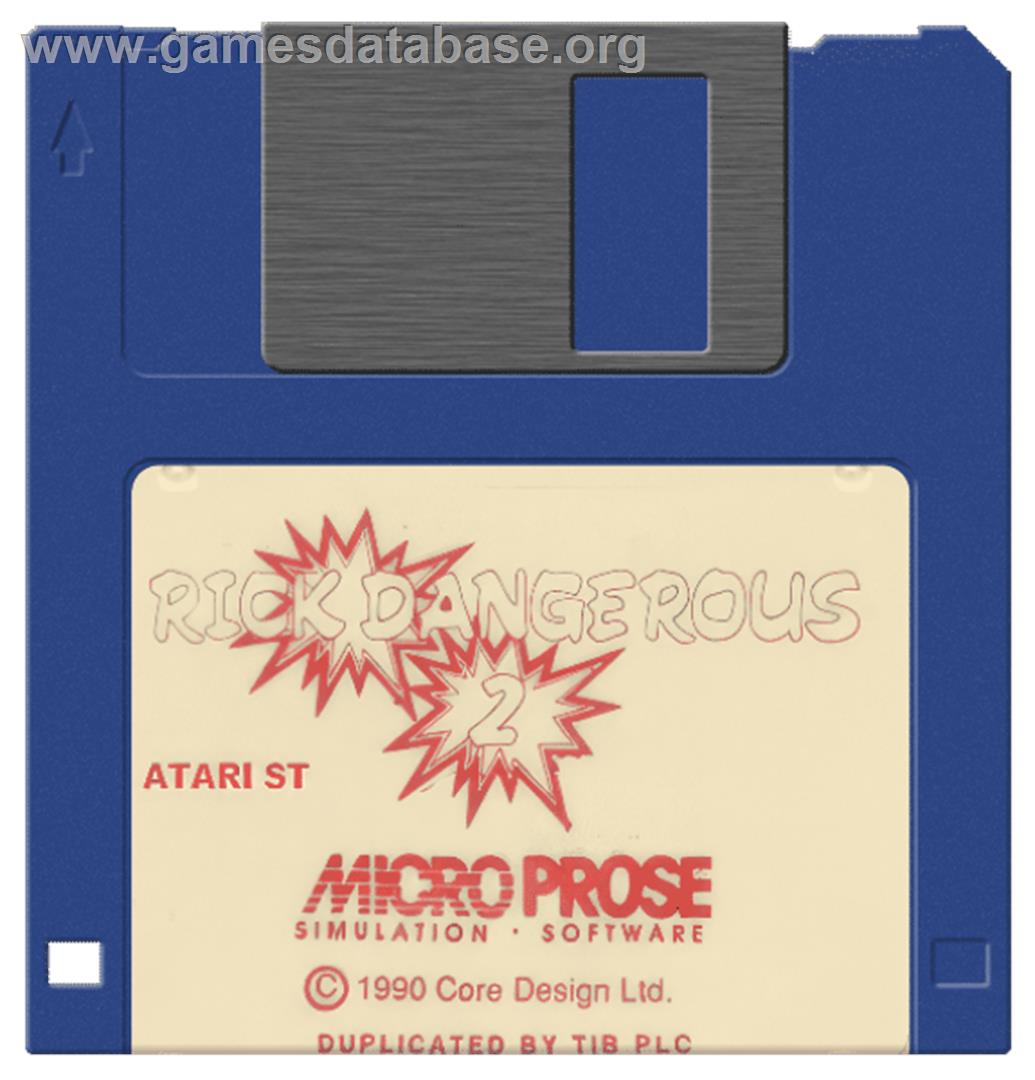 Rick Dangerous 2 - Atari ST - Artwork - Disc