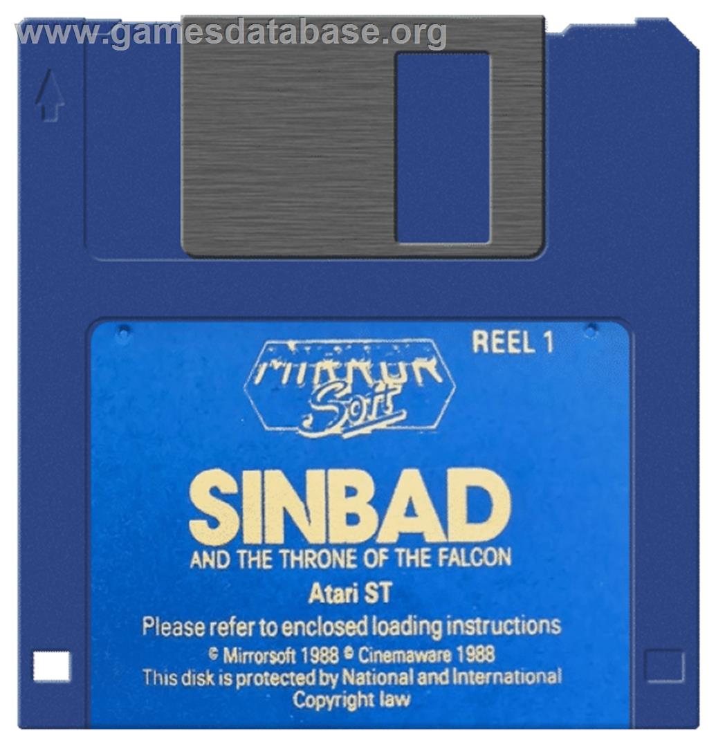 Sinbad And The Throne Of The Falcon - Atari ST - Artwork - Disc