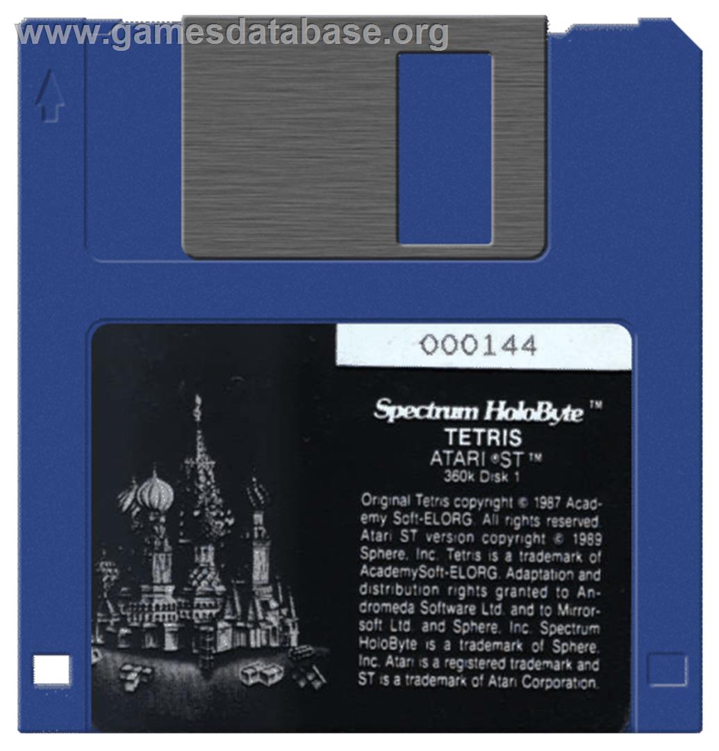 Tetris (Spectrum Holobyte) - Atari ST - Artwork - Disc