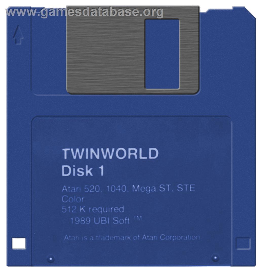 TwinWorld: Land of Vision - Atari ST - Artwork - Disc