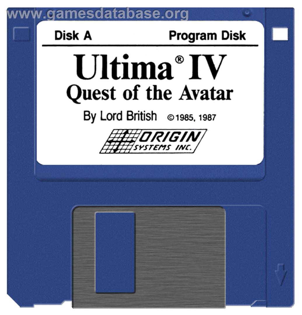 Ultima 4 - Quest Of The Avatar - Atari ST - Artwork - Disc