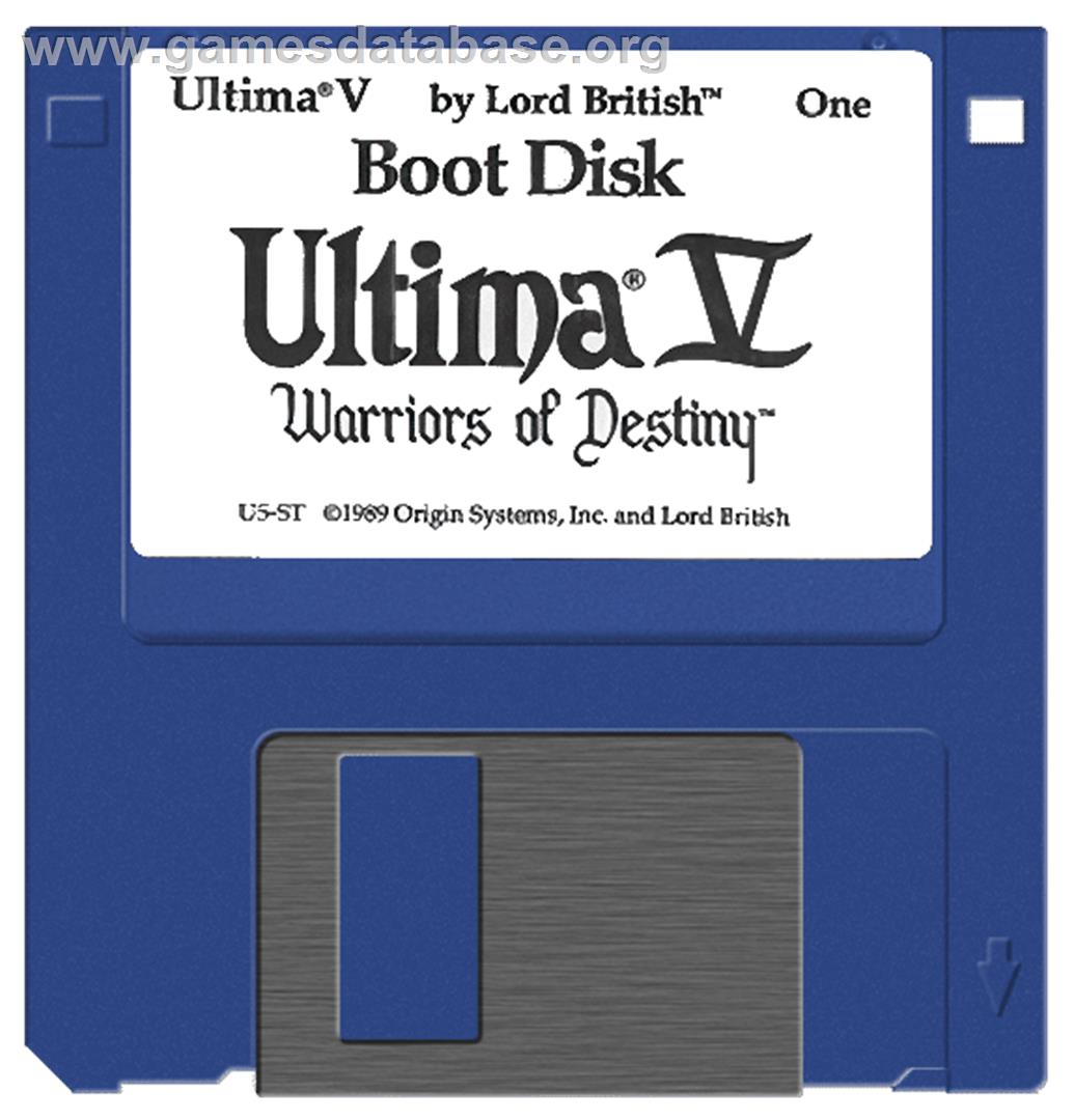 Ultima V: Warriors of Destiny - Atari ST - Artwork - Disc