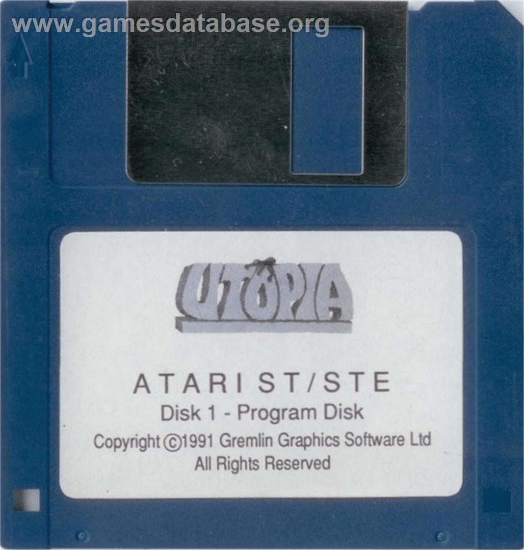 Utopia - The Creation of a Nation - Atari ST - Artwork - Disc