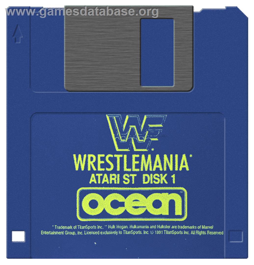 WWF Wrestlemania - Atari ST - Artwork - Disc