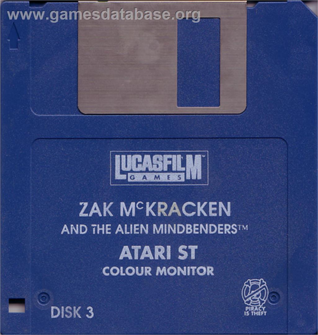 Zak McKracken and the Alien Mindbenders - Atari ST - Artwork - Disc