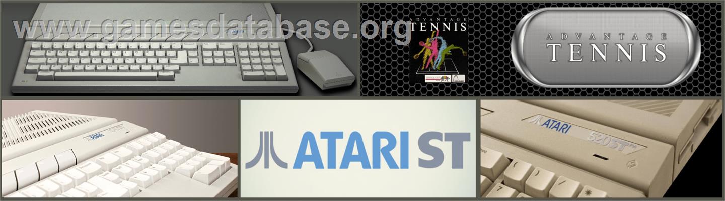 Advantage Tennis - Atari ST - Artwork - Marquee