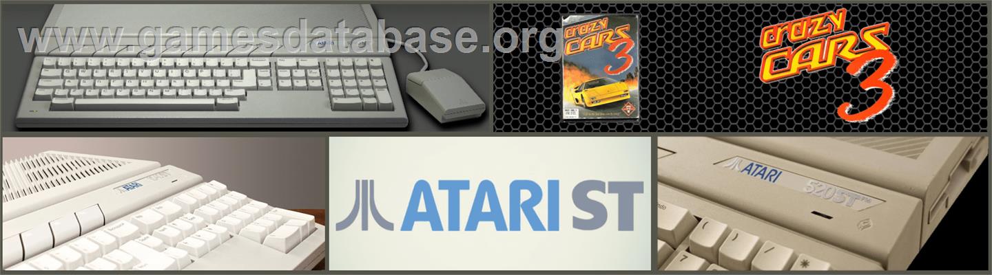 Crazy Cars 3 - Atari ST - Artwork - Marquee