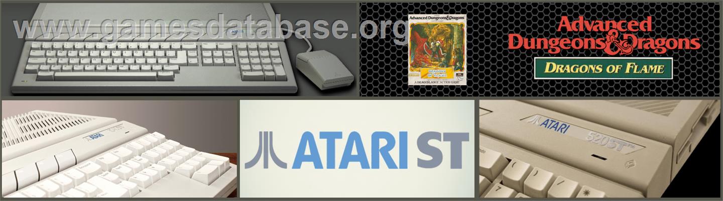 Dragons of Flame - Atari ST - Artwork - Marquee