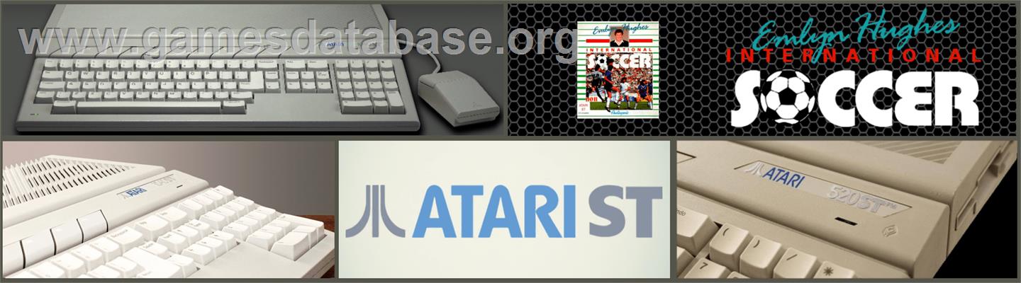 Emlyn Hughes International Soccer - Atari ST - Artwork - Marquee