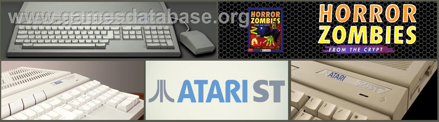Horror Zombies from the Crypt - Atari ST - Artwork - Marquee