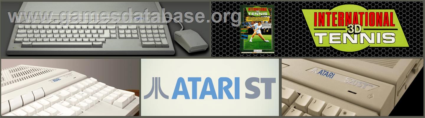 International 3D Tennis - Atari ST - Artwork - Marquee