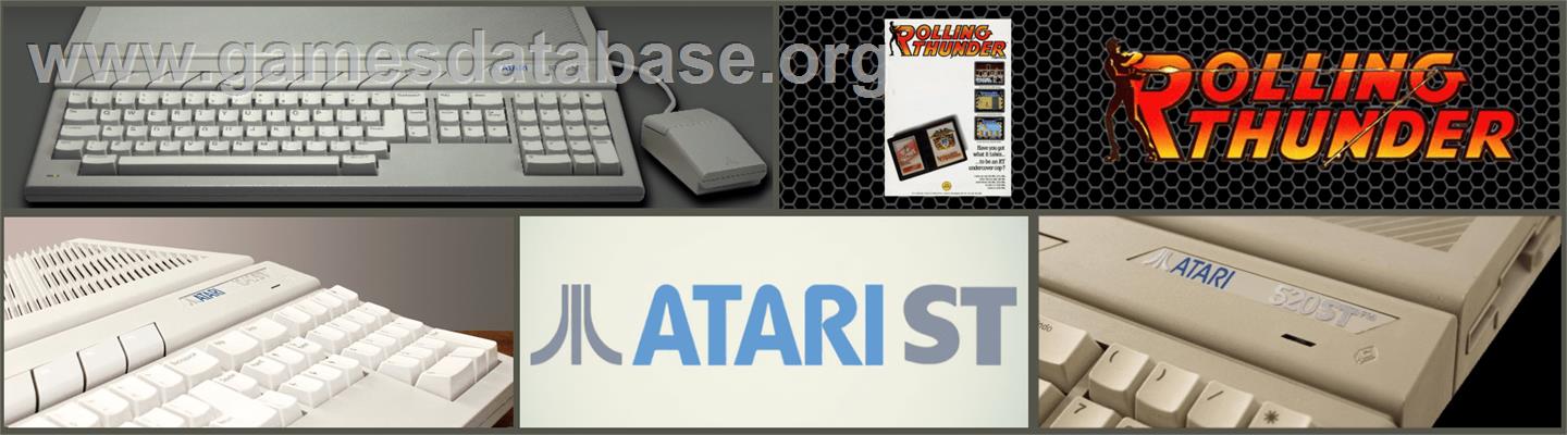 Rolling Thunder - Atari ST - Artwork - Marquee