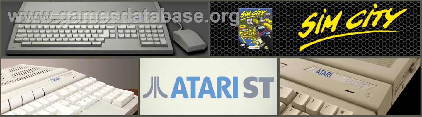Sim City: Terrain Editor - Atari ST - Artwork - Marquee