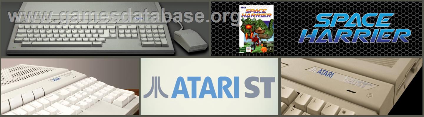 Space Harrier - Atari ST - Artwork - Marquee