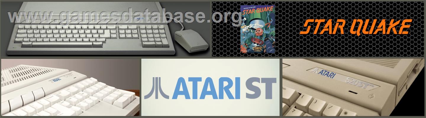 Star Quake - Atari ST - Artwork - Marquee
