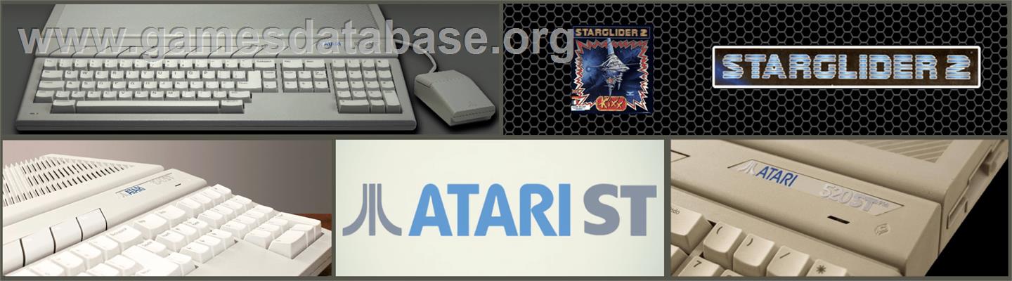 Starglider 2 - Atari ST - Artwork - Marquee