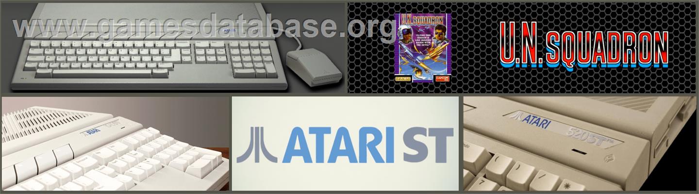U.N. Squadron - Atari ST - Artwork - Marquee