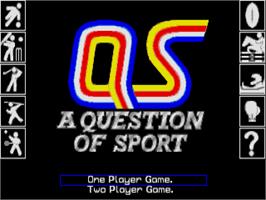 In game image of A Question of Sport on the Atari ST.