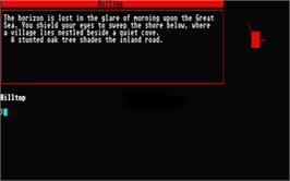 In game image of Beyond Zork: The Coconut of Quendor on the Atari ST.