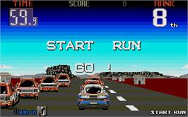 In game image of Big Run on the Atari ST.