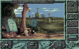 In game image of Black Sect on the Atari ST.