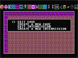 In game image of Boulder Dash Construction Kit on the Atari ST.