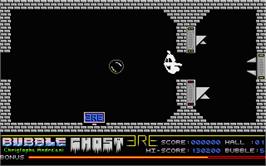 In game image of Bubble Ghost on the Atari ST.