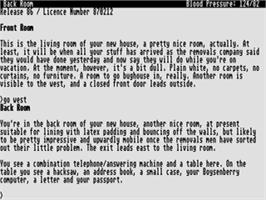 In game image of Bureaucracy on the Atari ST.