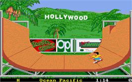 In game image of California Games on the Atari ST.