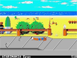 In game image of California Games on the Atari ST.