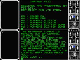 In game image of Captain Fizz - Meets The Blaster-Trons on the Atari ST.