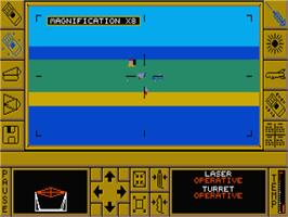 In game image of Carrier Command on the Atari ST.