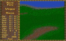 In game image of Castles on the Atari ST.