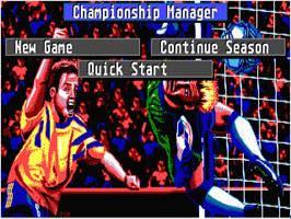In game image of Championship Manager on the Atari ST.