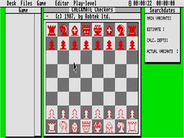 In game image of Checkmate on the Atari ST.