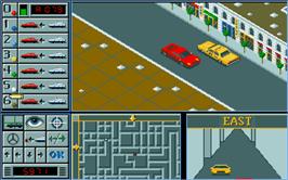 In game image of Chicago 90 on the Atari ST.