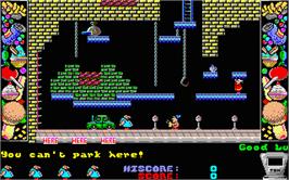 In game image of Chubby Gristle on the Atari ST.