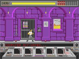 In game image of Cougar Force on the Atari ST.