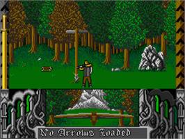 In game image of Crossbow - The Legend Of William Tell on the Atari ST.