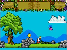 In game image of Dizzy 2 - Treasure Island Dizzy on the Atari ST.